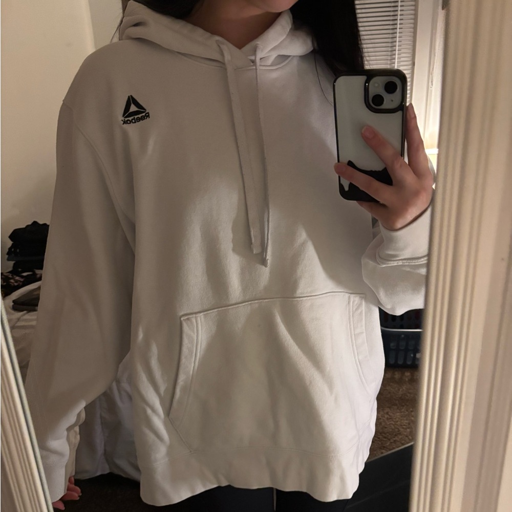 Reebok Basic White Hoodie Size XXL
